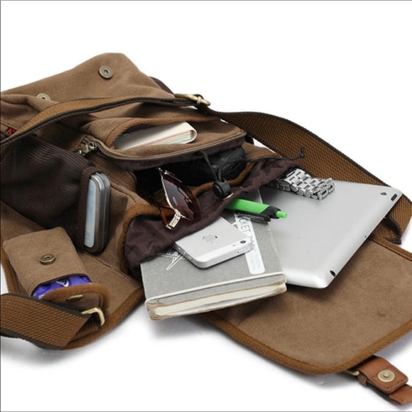 Kaukko canvas messenger bag - Picture 3 of 8